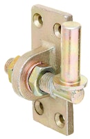 Alberts® Kloben zum Anschrauben, verstellbar. gelb verzinkt Dorn⌀16mm,Platte BxH45x105mm,Gewinde:M16 318246