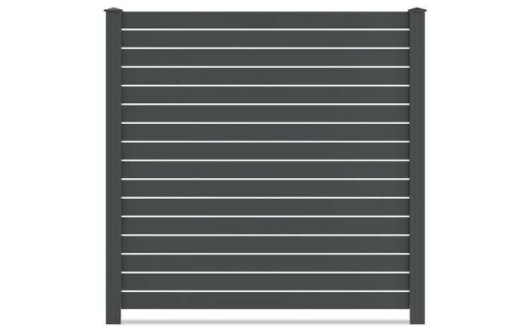 dz Alu Steckzaun-Komplettset VIDUAL Line 100 Distanz 10 mm zum Aufschrauben