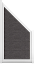 Vorschaubild GroJa Viento Designzaun Typ Schräg 90x180/90 mit Rahmen Silber