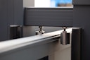 Vorschaubild dz VIDUAL Slide Schiebetor Line 150 x 20 mm Rechteckprofil  Distanz 10 mm 