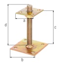 Vorschaubild Alberts® I-Pfostenträgerhöhenverstellbar 30-150mm 70x70