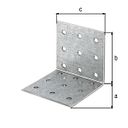 Vorschaubild Alberts® Lochplattenwinkel  60x60x60x25 mm