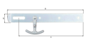 Vorschaubild Alberts® Überfalle, mit Haken, galv. verzinkt dickschichtpassiviert, LxB Überfalle: 250x30 mm 316389