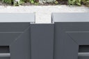 Vorschaubild dz VIDUAL Swing Doppeltor Line 150 x 20 mm Rechteckprofil  Distanz 10 mm symmetrisch
