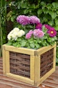 Vorschaubild T&J ALICIA Blumenkasten Weide B 40 x T 40 x H 32 cm -Auslaufartikel