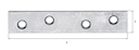 Vorschaubild Alberts® Flachverbinder, sendzimirverzinkt, LxB 80x15 mm 339265