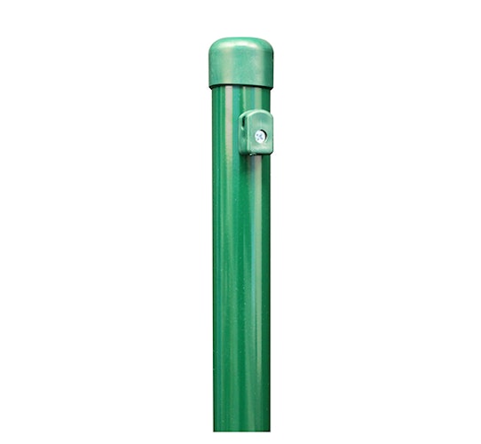 Alberts® Zaunpf.,zinkp.grün Kst.b.,Länge 2500mm,Pfostenst. ⌀48mm,Geflechth. 2000mm 613402