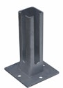 Vorschaubild dz Fußplatte - Typ Q 60x60-Eck - RAL7016 Anthrazitgrau