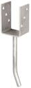 Vorschaubild Alberts® Edelstahl U-Pfostenträger 104x60x4mm Betonanker Rundstahl für verschiedene Pfostenstärken