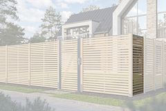 Karibu Sichtschutzzaun Lamelle 900 x 1860 mm Zubehörbild