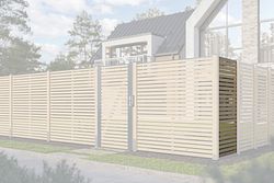 Karibu Sichtschutzzaun Lamelle 900 x 1860 mm 
