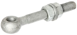 Alberts® Augenschraube,fvz.,Gew.M20,Abstand Anfang Gewindest.-Mitte Augenschr.150mm,m.Zub 