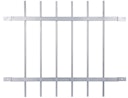 Vorschaubild Alberts® Fenstergitter Friedberg f.Außenwand feuerverzinkt zum Aufschr. BxH 940x740 mm 