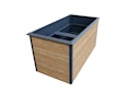 Vorschaubild T&J EMMI Metall Hochbeet Holzdekor 150 x 75 x 77 cm