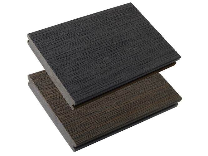 HANDMUSTER Fiberdeck Terrassendiele Vintage Graphite/Wenge