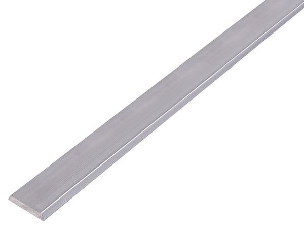 Alberts® Abdeckprofil mit abgerundeten Kanten, Alu natur, LxBxH 1000 x 25 x 4 mm 470029