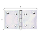 Vorschaubild Alberts® Scharnier, galvanisch verzinkt dickschichtpassiviert, LxB 80x120 mm 346515