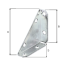 Vorschaubild Alberts® Eckplatte, sendzimirverzinkt, Schenkellängen 75 mm, Breite 105 mm 337261