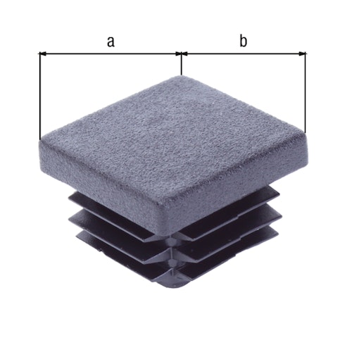 Alberts® Pfostenkappe für Universalpfosten SB Kst. schwarz 30x30 mm 