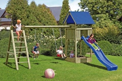 T&J LUKAS Spielanlage mit Kletterschaukelanbau T&J LUKAS Spielanlage mit KletterschaukelanbauZubehörbild