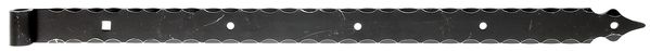 Alberts® Ladenband  820x45mm ⌀16mm m.Zierspitze randgehämmert schwarz