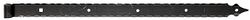 Alberts® Ladenband  820x45mm ⌀16mm m.Zierspitze randgehämmert schwarz