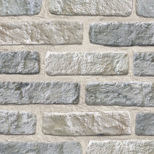 HANDMUSTER DE RYCK Eck- und Steinriemchen - Granulit Graubeigen HANDMUSTER DE RYCK Eck- und Steinriemchen - Granulit Graubeigen