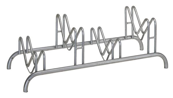 Alberts® Mehrfach-Fahrradständer freist.,fvz, Einstellplätze 4, LxT 1150x515 mm 692643