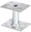 Vorschaubild Alberts® Pfostenträger zum Aufschrauben Ø27/70x90
