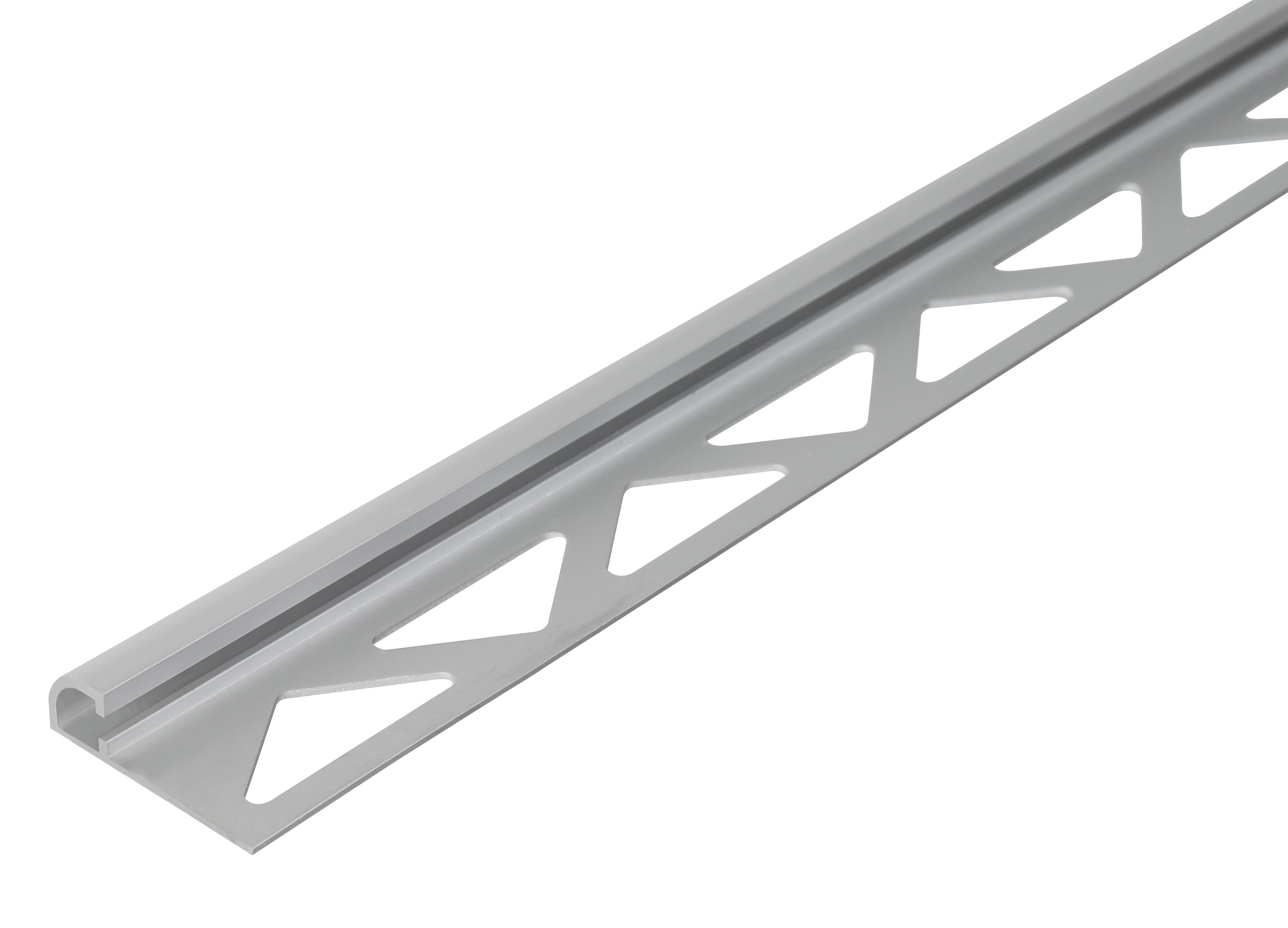 Alberts® Fliesen-Viertelkreisprofil, Alu, silberfarbig eloxiert, Länge 2,5m