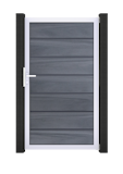 GroJa Solid Grande Premium Tor Standard 1-flügelig mit AluminiumrahmenZubehörbild
