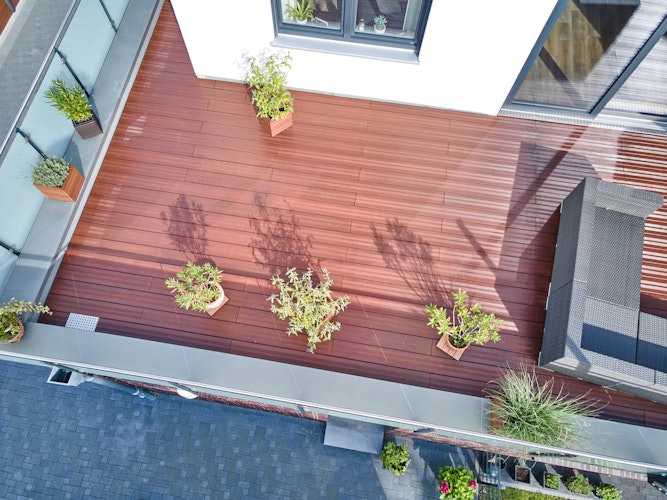 aMbooo Terrassendielen Bambus Supreme SET Coffee
