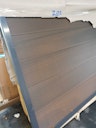 Vorschaubild B-Ware GroJa Viento Designzaun Typ Quadratisch 180x180 Rahmen Anthrazit - Walnuss co-extrudiert