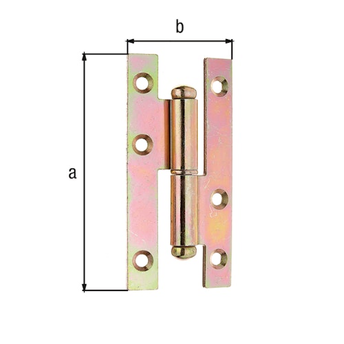 Alberts® Aushebescharnier  links 94x45 mm