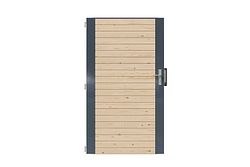 Karibu Sichtschutzzaun Blickdicht Einzeltor 1070 x 1850 mm 