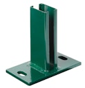 Vorschaubild Alberts® Pfostenträger f.Zaunpfosten Doppelstab-Gittermatten,grün,z.Aufschraub.f.60x40mm 685584