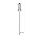Vorschaubild Alberts® Blindniet mit Krempe Alu Länge 10 mm