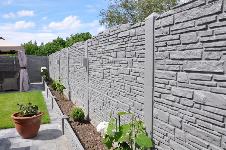 ORIGI WALLS™ Beton Sichtschutz RUSTIQUE 395 x 2000 mm 