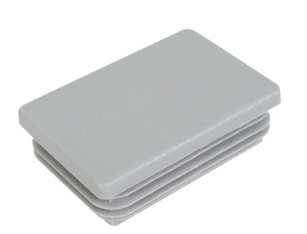 Alberts® Pfostenkappe für Vierkant-Metallpfosten, Kunststoff, grau, 60x40 mm 657765
