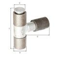 Vorschaubild Alberts® Anschweißband f.Metallt.,verstellb.,HxL 95x95mm,Belast.max.200kg