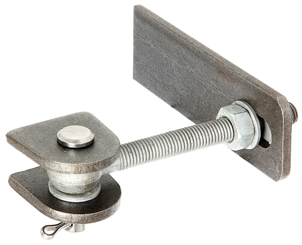 Alberts® Torband f.180° Öffnung,lang,Schrauben,etc.fvz.,Bolzen,etc.VA,z.Anschweißen,M12