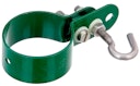 Vorschaubild Alberts® Schelle,Befestigung v. Geflechtspannstäben an Pfosten,verzinkt,grün Kst.b.,⌀48mm 655624