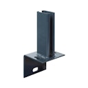 Vorschaubild Alberts® Pfostenträger f.Zaunpf.Doppelstab-Gittermatten/L-Steine,anth,z.Aufschr.f.60x40mm 686994