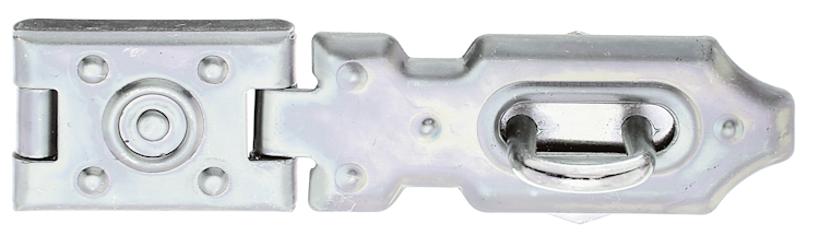Alberts® Sicherheits-Überfalle,geprägt,verz,LxB Überfalle:70x26,L Platte:35mm 348304