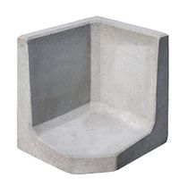 Diephaus Gestaltungselement-ECKE GRAU 40/40/40 CM