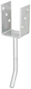 Vorschaubild Alberts® U-Pfostenträger 104x60x4mm Betonanker Rundstahl für verschiedene Pfostenstärken
