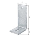 Vorschaubild Alberts® Verstellwinkelmit Langloch 80x150x60mm