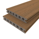 Vorschaubild NewTechWood Deluxe WPC-Terrassendiele Hohlkammer Teak  23 x 138 mm