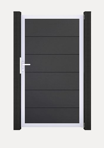 GroJa BasicLine Tor 1-flügelig Sondermaß max. 150x180 cm mit Alu-Rahmen EV1
