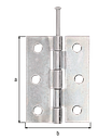 Vorschaubild Alberts® Scharnier  63x45 mm